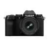 Fujifilm X-S20 Kamera mit 16-50mm Objektiv, schwarz, Nahaufnahme.